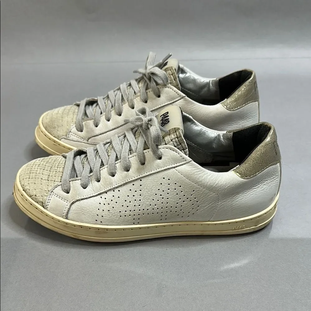 ✨ P448 John Metallic Sneakers – Women’s Size 38✨ (B-1544)